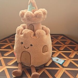 Jellycat Sandcastle Plush Toy nwt authentic